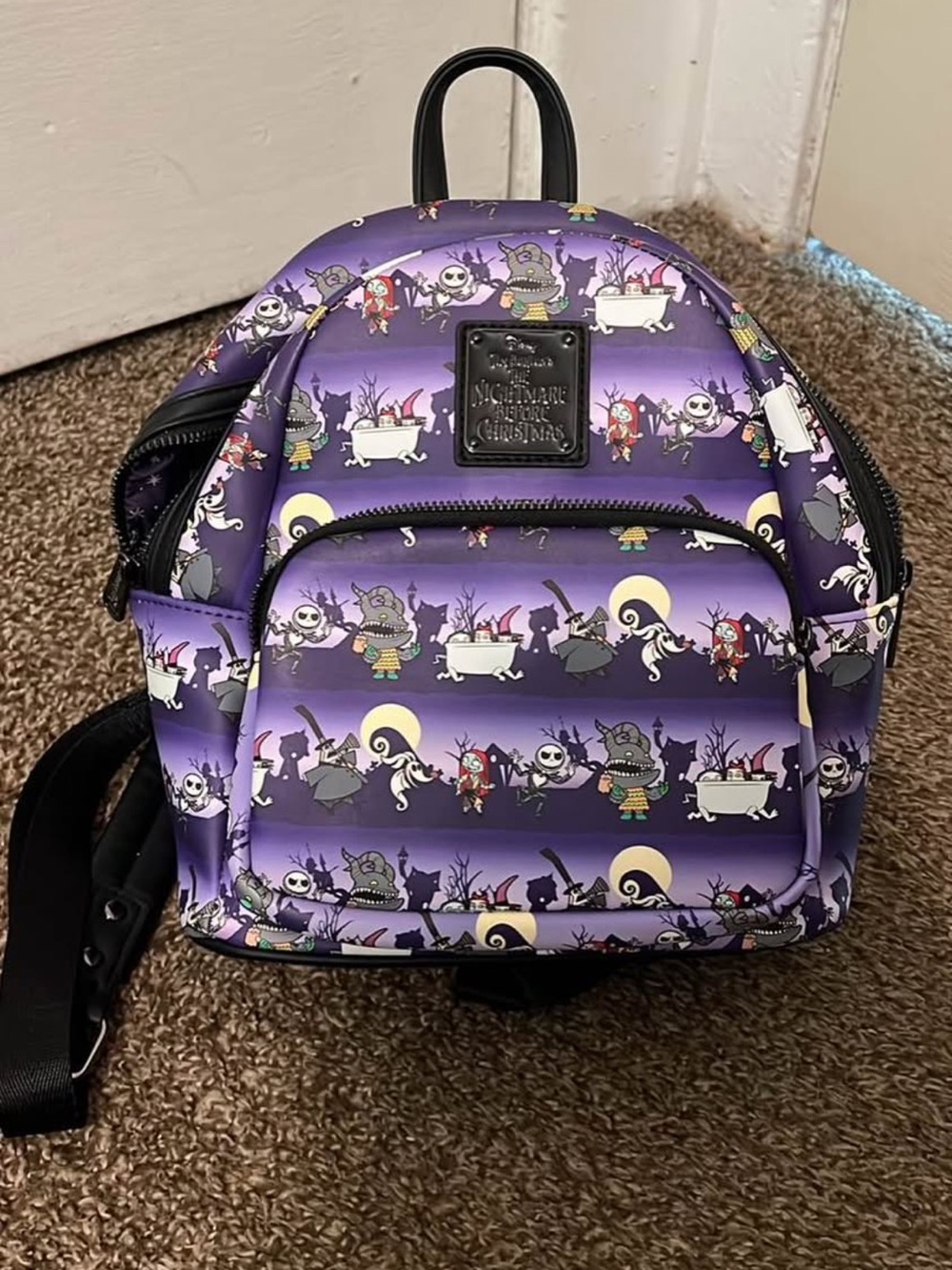 Loungefly Purple The Nightmare Before Christmas Kids Mini Backpack